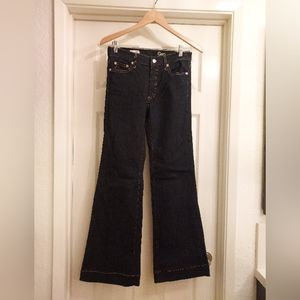 EUC GAP Authentic Flare jeans, dark wash, 26 regular.